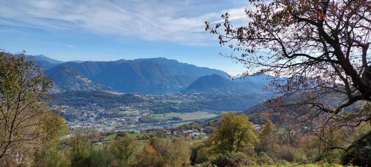 Casa Al Sasso Villa Bedigliora ภายนอก รูปภาพ